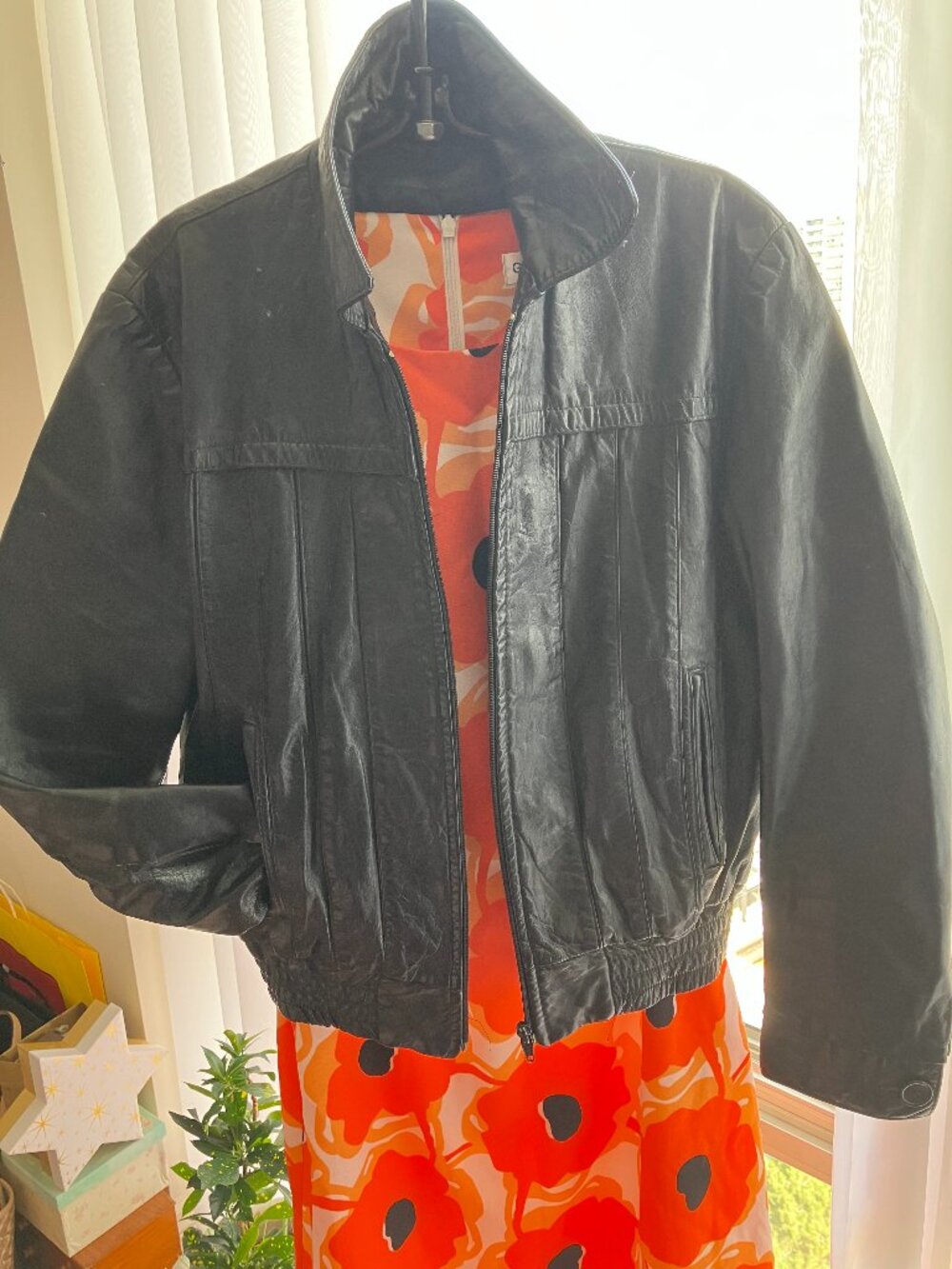 Vintage Jonathon Christoper Leather Bomber Jacket
